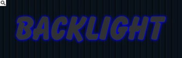 [Translate to English:] van achter verlichte led letter blauw